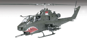 AH-1F Cobra Gunship 1/48 Scale Plastic Kit - Click Image to Close